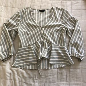 Stripped topshop shirt